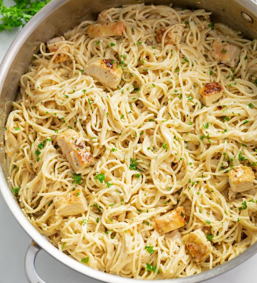 Angel Hair Pasta (with Chicken!) photo