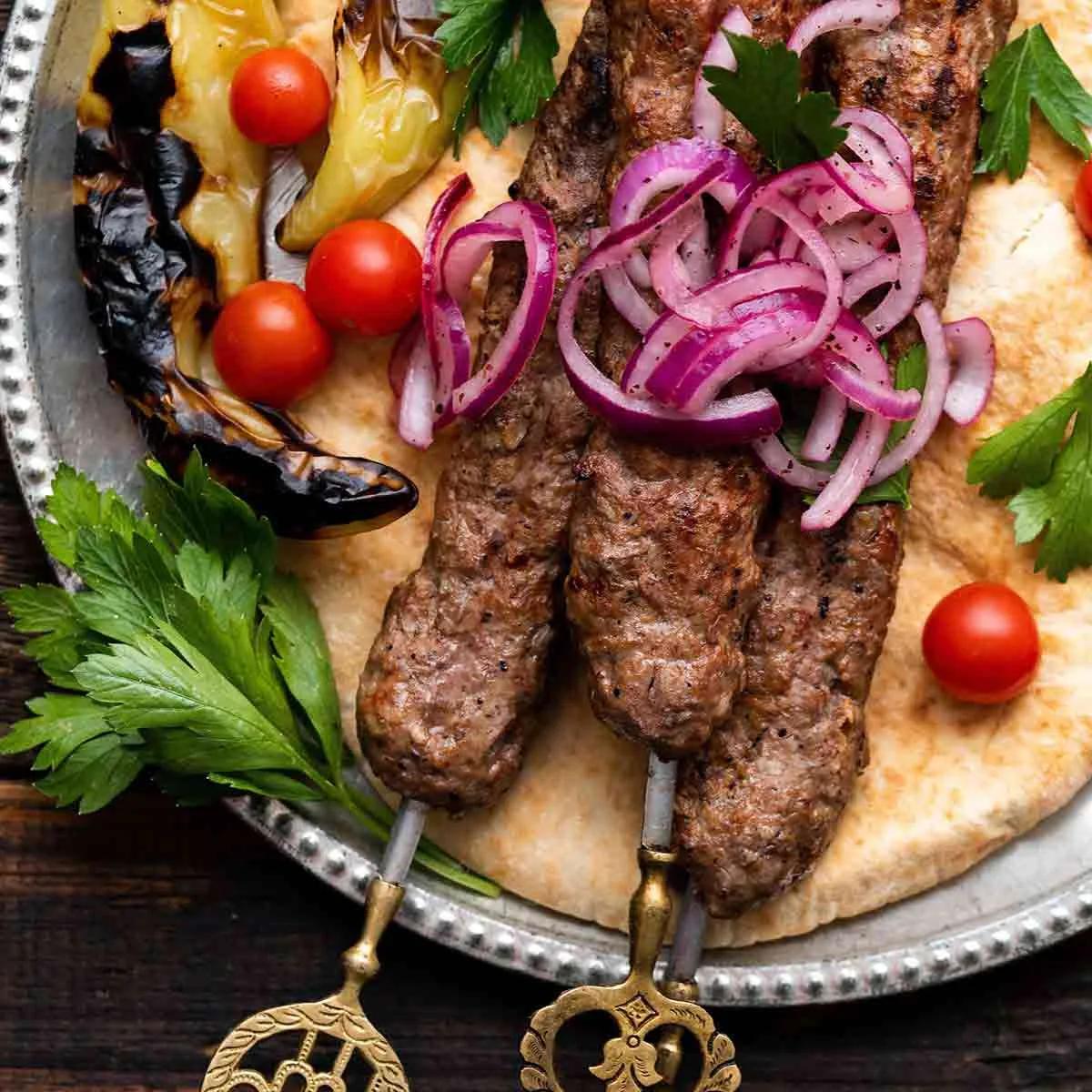 Adana Kebab Recipe (Turkish Ground Lamb Kebabs) photo