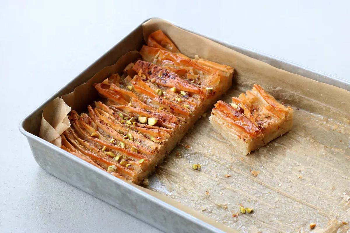 TikTok-famous Phyllo Crinkle Cake photo