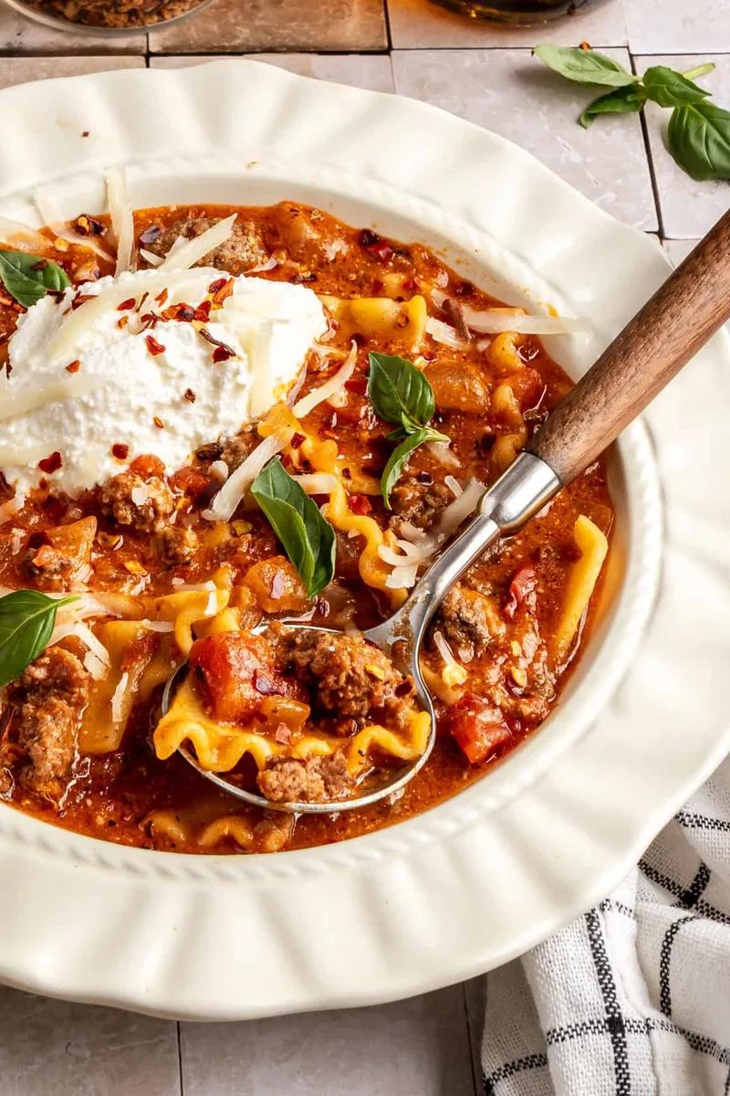 Lasagna Soup (High-Protein!)