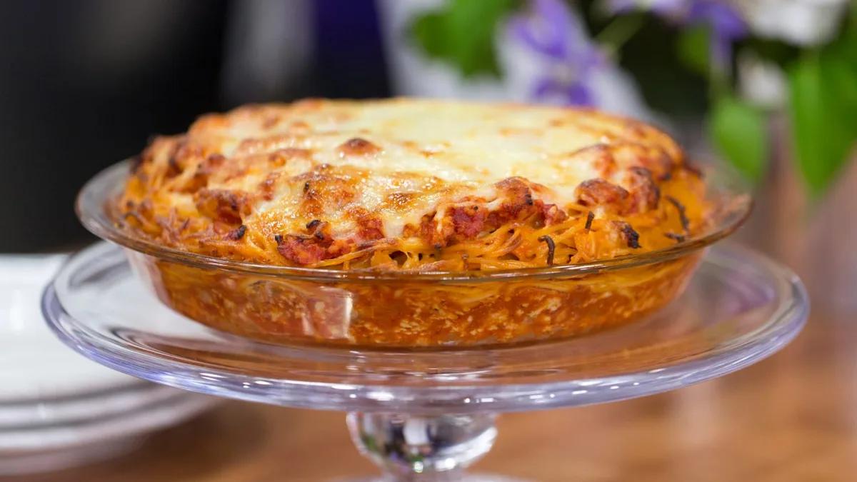 Spaghetti Pie Recipe photo