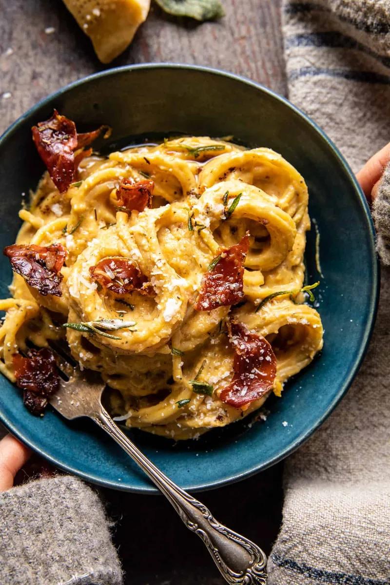 Creamy Roasted Garlic Butternut Squash Pasta photo