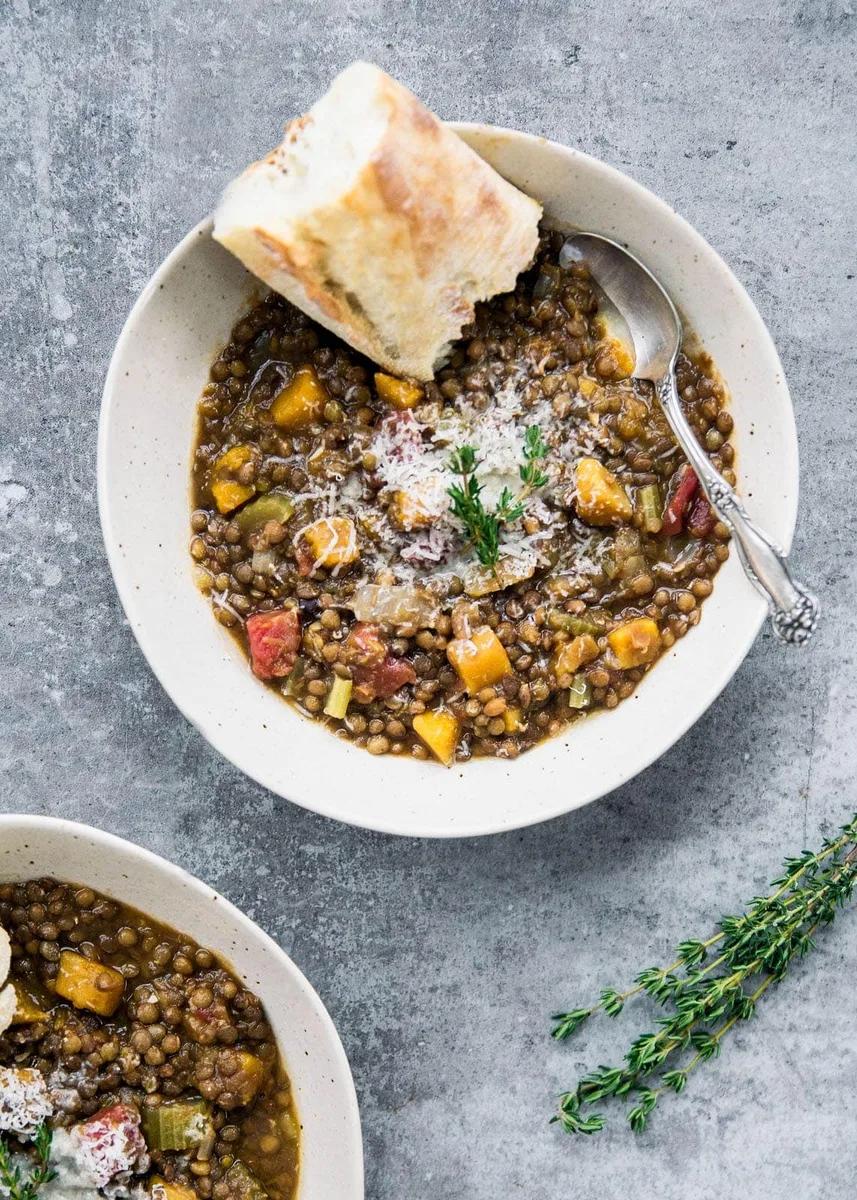 Butternut Squash Lentil Stew