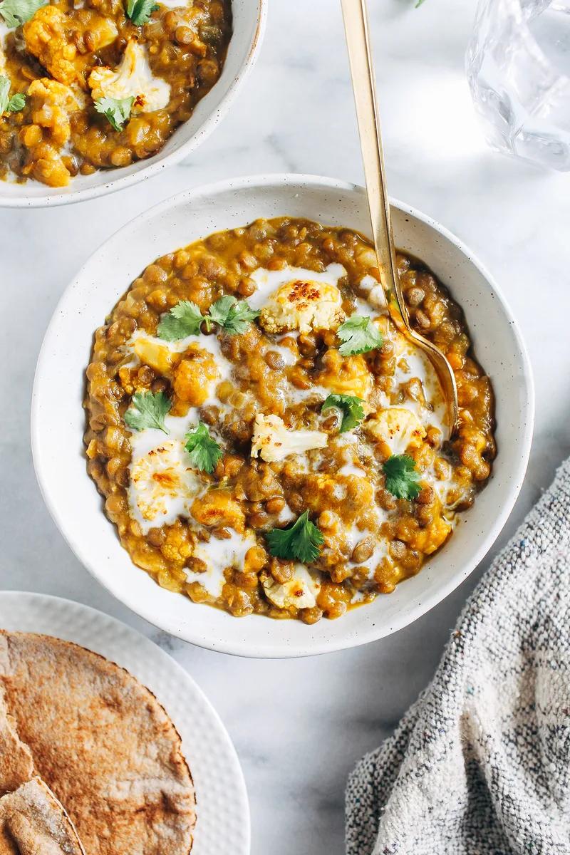 Roasted Butternut Squash and Lentil Curry photo
