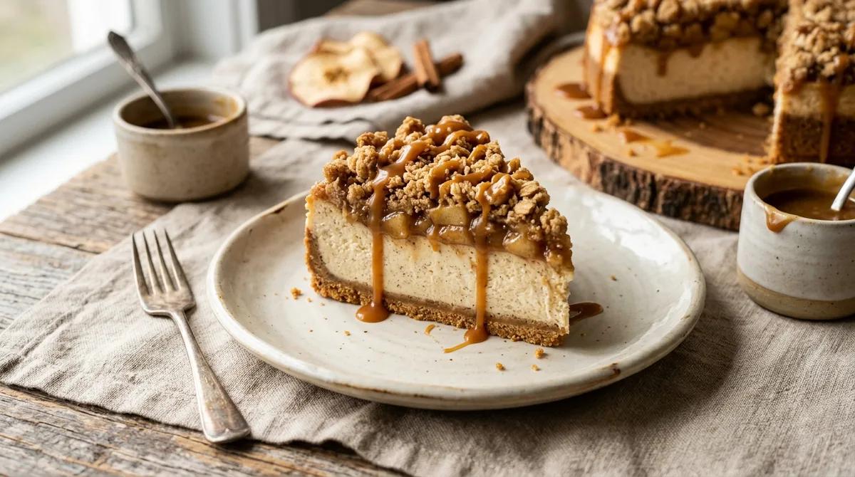 Salted Caramel Apple Pie Cheesecake photo