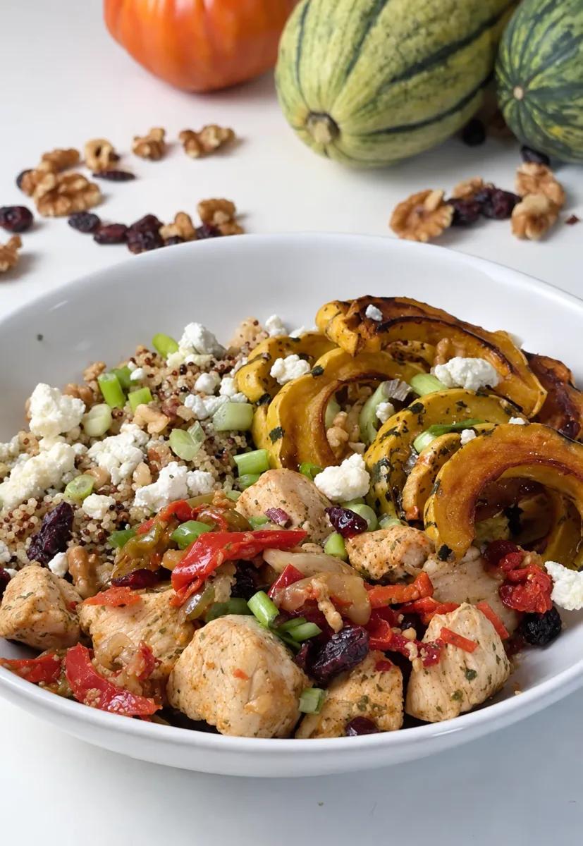 Fall Harvest Chicken Quinoa Bowls